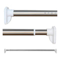 CURTAIN LAND Extendable Shower Curtain Rod 360-410 cm Silver