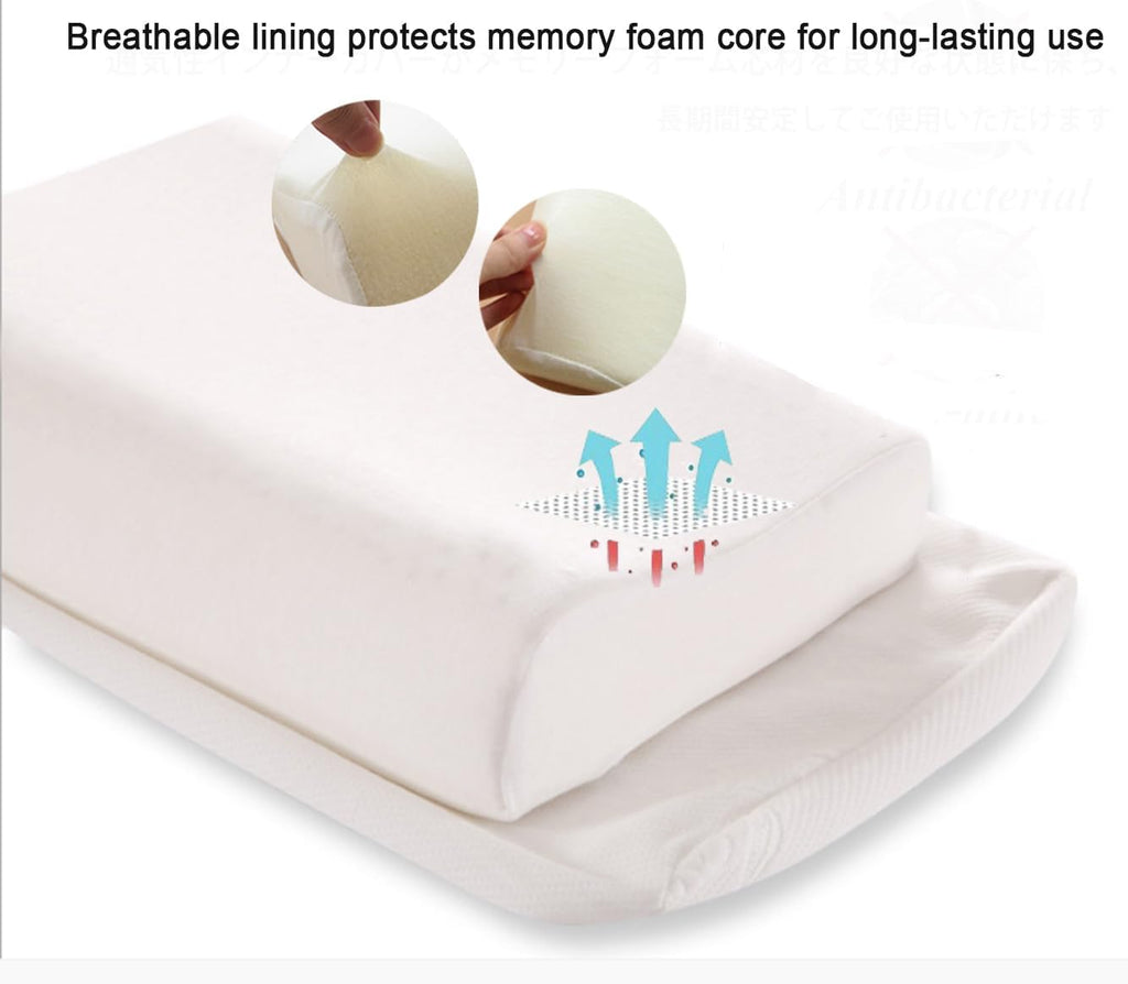 Ecosafeter Memory Foam Pillow, Cervical Pillow, Neck Pillow, Ergonomic Pillow
