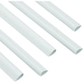 PATIKIL 100-Pack 8mm White Plastic Slide Grip Binding Bars