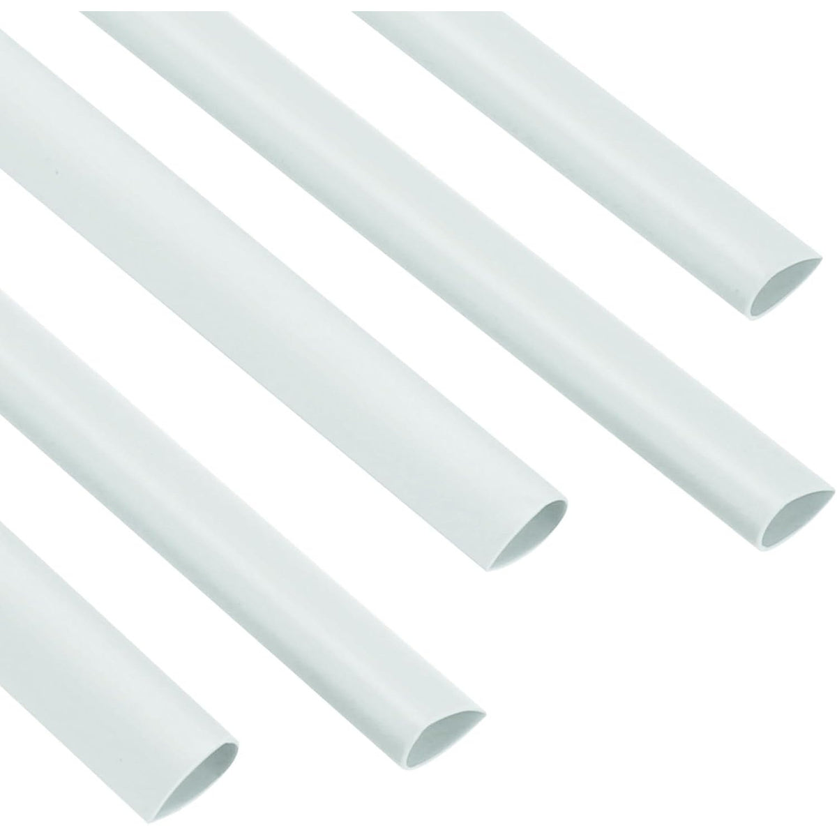 PATIKIL 100-Pack 8mm White Plastic Slide Grip Binding Bars
