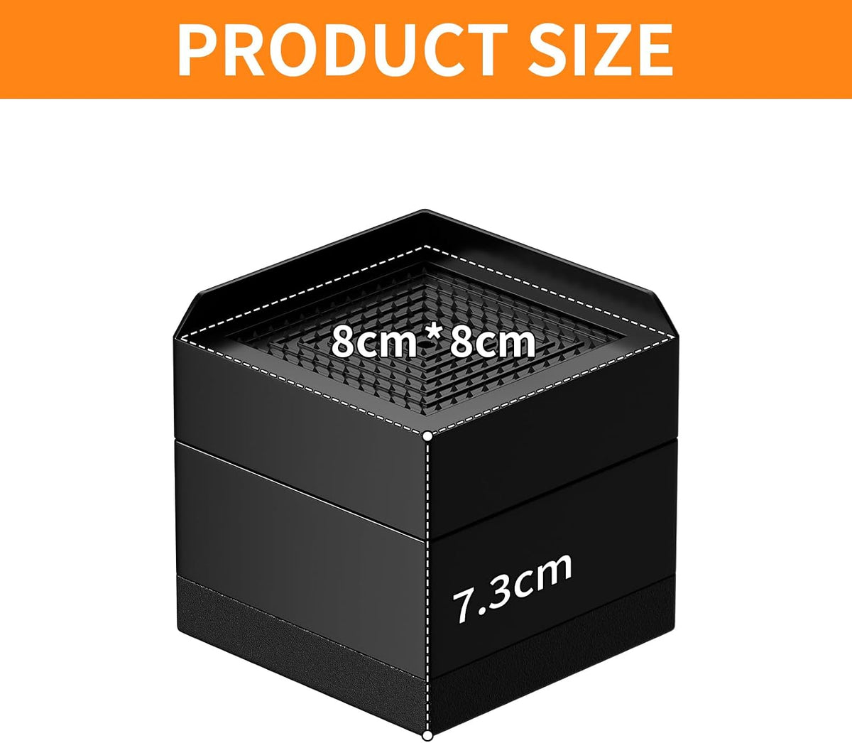 RCHYFEED 2.87 Inch Heavy Duty Bed Risers 4 Pack - 2200 lbs Furniture Elevators