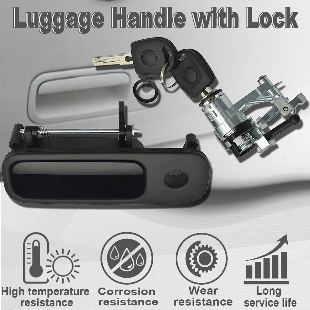 ZAMDOE Tailgate Handle with Lock 1J6827565B for VW Golf Caddy T5