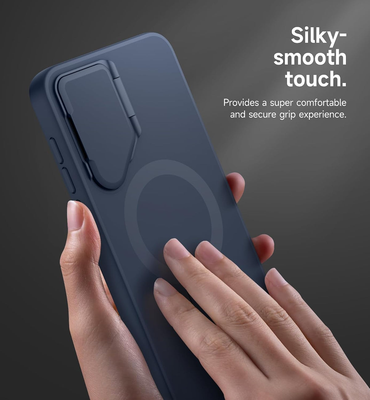 SURITCH Magnetic Case for Samsung Galaxy S25 FE 5G Dark Blue