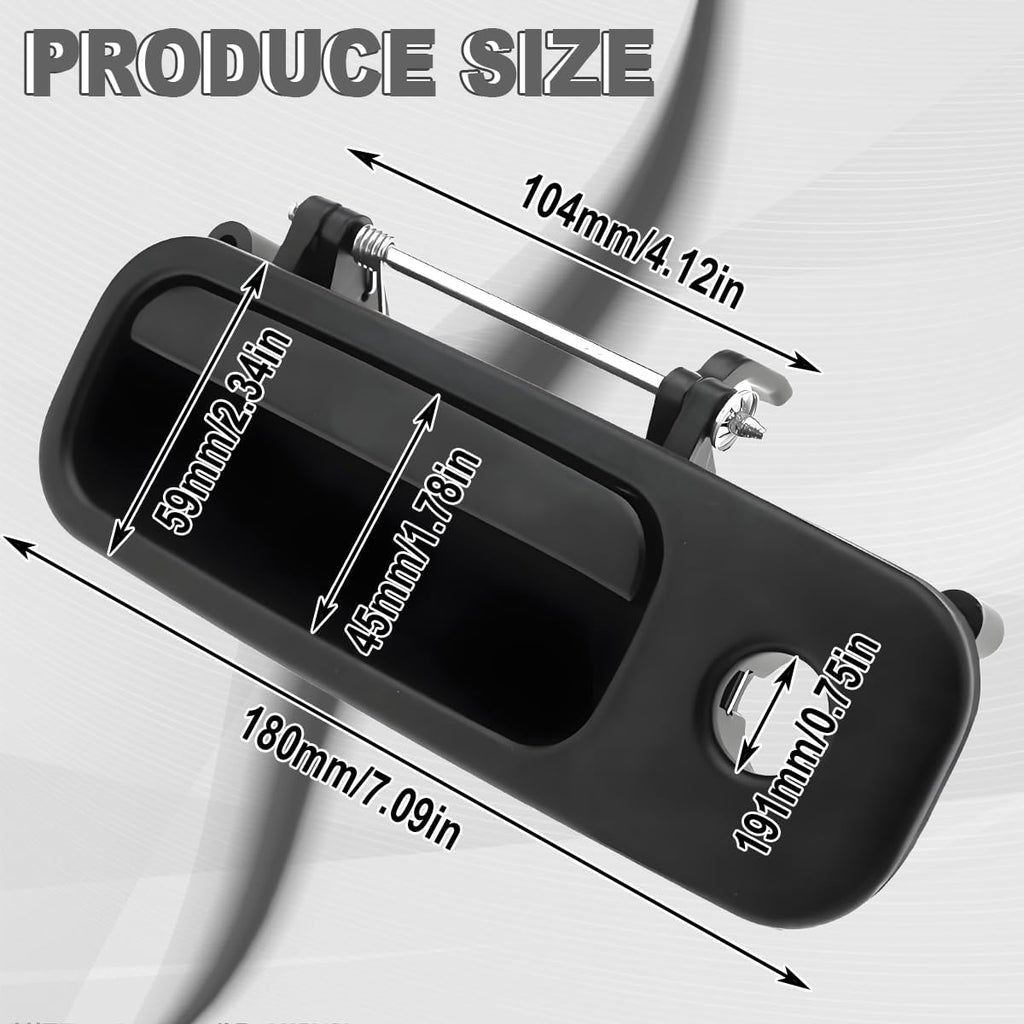 ZAMDOE Tailgate Handle with Lock 1J6827565B for VW Golf Caddy T5