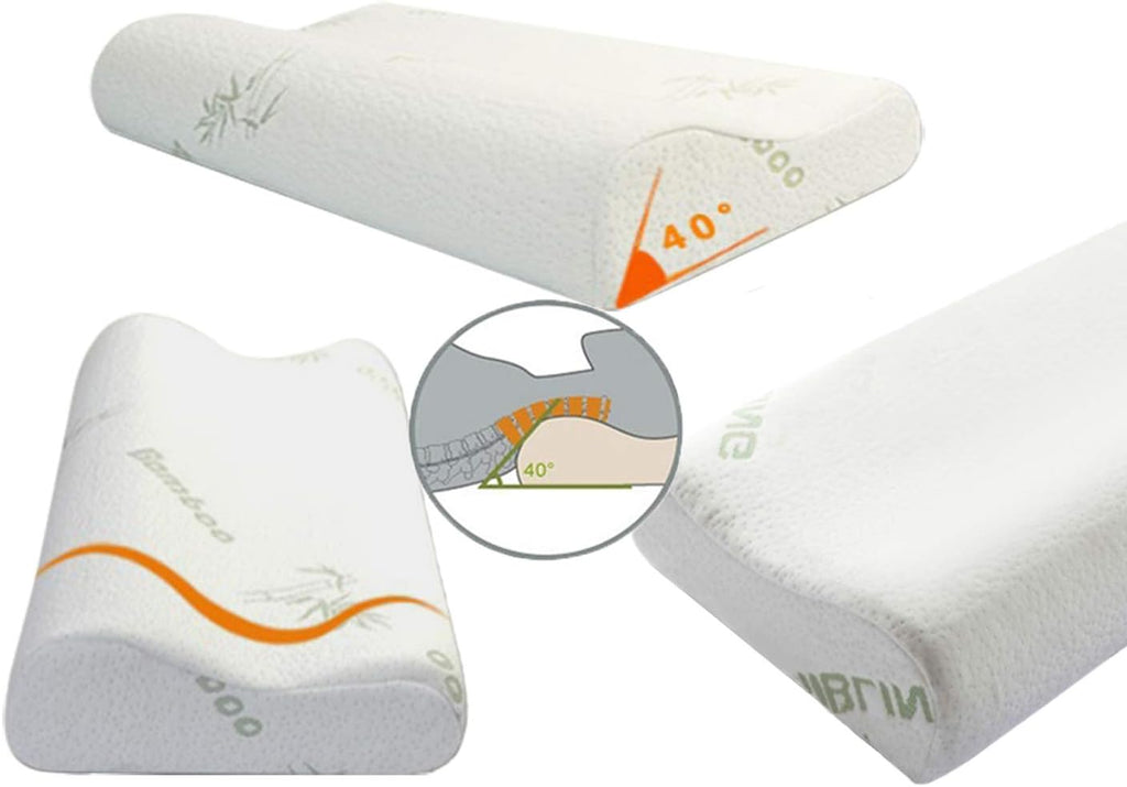 Ecosafeter Memory Foam Pillow, Cervical Pillow, Neck Pillow, Ergonomic Pillow