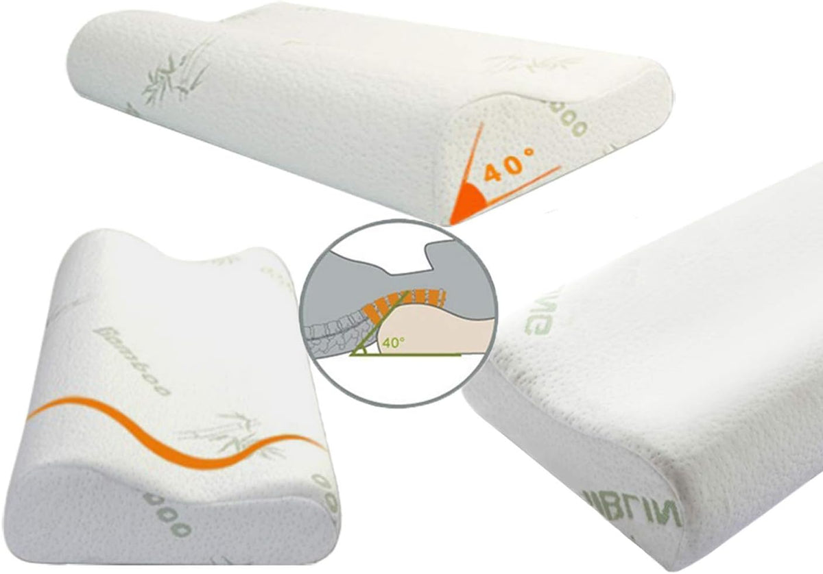 Ecosafeter Memory Foam Pillow, Cervical Pillow, Neck Pillow, Ergonomic Pillow