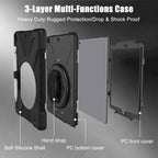 Gerutek Heavy-Duty Protective Case for iPad 10.2 Inch Black