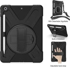 Gerutek Heavy-Duty Protective Case for iPad 10.2 Inch Black