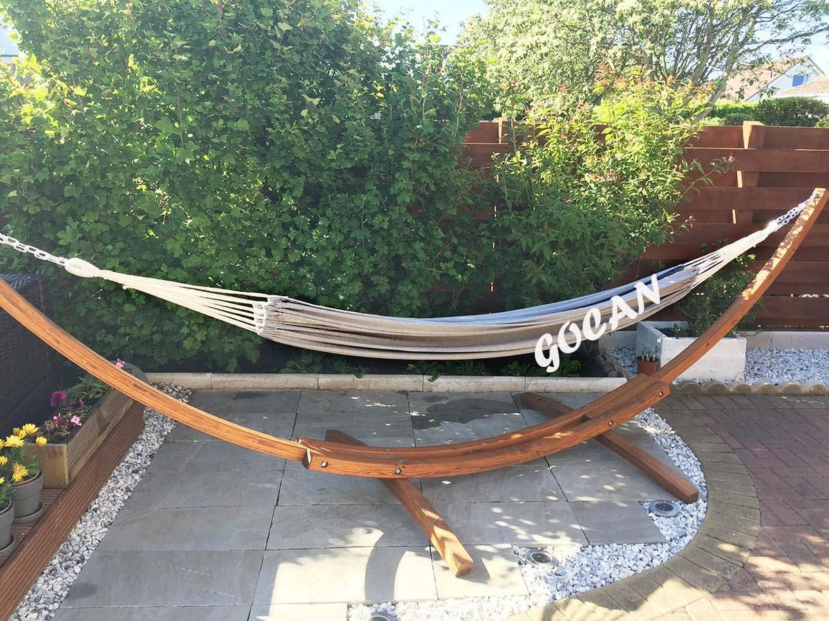 GOCAN XXL 2 Person Brazilian Double Hammock 220x150cm - Extra Large Canvas Cotton