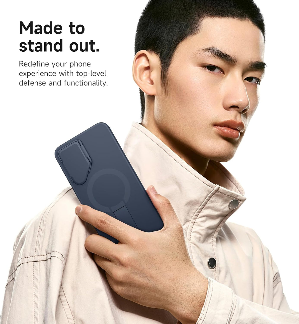 SURITCH Magnetic Case for Samsung Galaxy S25 FE 5G Dark Blue