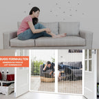DIKER 120x200cm Magnetic Fly Screen Door - White Insect Mesh Curtain with Drill-Free Installation