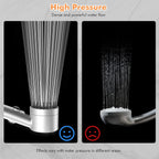 MEKO High Pressure Filter Shower Head for Hard Water - 3+1 Modes Hose Set