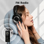 COVVY 24GB Digital MP3 Player with Bluetooth & Speaker - HiFi Lossless Audio Player with FM Radio, Voice Recorder & Earphones