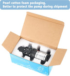 VerRich DC 24V 4L/Min 1GPM Diaphragm Water Pump - 0.9MPa Pressure Switch with G1/2" Hose Fittings