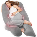 Nuliie U-Shaped Full Body Pregnancy Pillow for Sleeping - Maternity Support Cushion