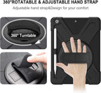 Gerutek Heavy-Duty Protective Case for iPad 10.2 Inch Black