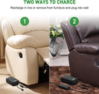 NOPWOK Universal Wireless Recliner Battery Pack 2500mAh - Rechargeable 2-Pin Power Supply for Sofa