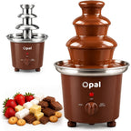 Opal Extra Large 900ml Stainless Steel 3-Tier Chocolate Fountain Fondue Machine