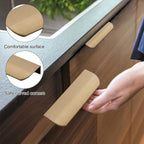 MOROBOR 16 Pack Bronze Concealed Finger Edge Pulls 120mm - Aluminum Alloy Cabinet Handles