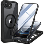 Miracase Magnetic Full-Body Case for iPhone 17e & 16e 6.1" - Built-in Screen Protector Black
