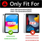 ROISKIN Case for iPad 11th / 10th Gen 10.9-11 Inch (2025/2022) - Protective Cover