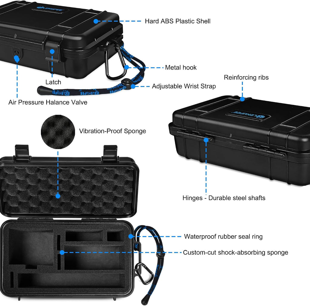 LEKUFEE Waterproof Hard Travel Case for DJI Osmo Nano Standard Combo (Case Only)