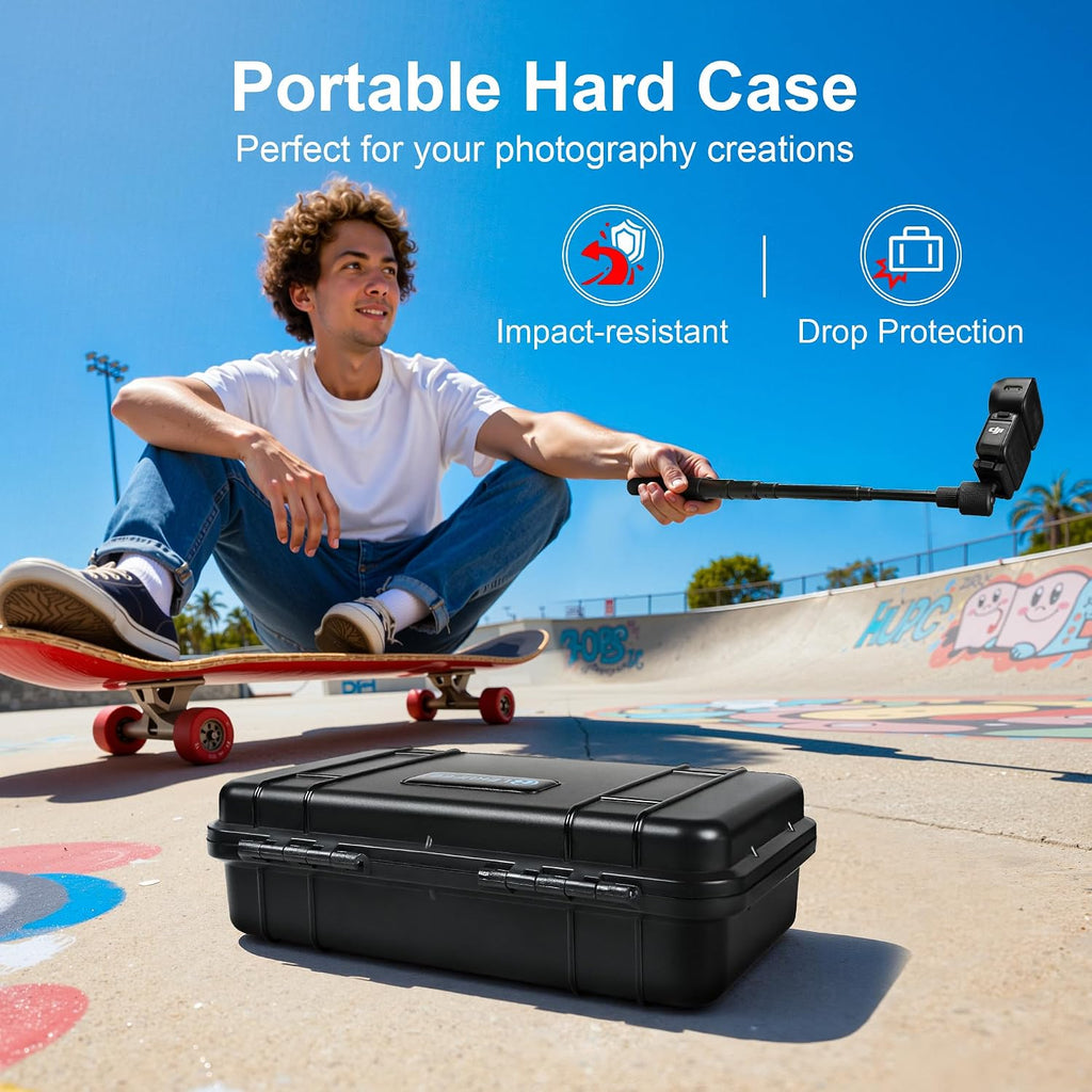 LEKUFEE Waterproof Hard Travel Case for DJI Osmo Nano Standard Combo (Case Only)