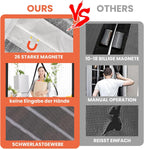 DIKER 120x200cm Magnetic Fly Screen Door - White Insect Mesh Curtain with Drill-Free Installation