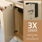 KES 2-Pack Over-Door Kitchen Towel Rails Matte Black