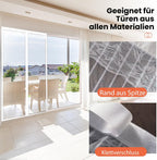 DIKER 120x200cm Magnetic Fly Screen Door - White Insect Mesh Curtain with Drill-Free Installation