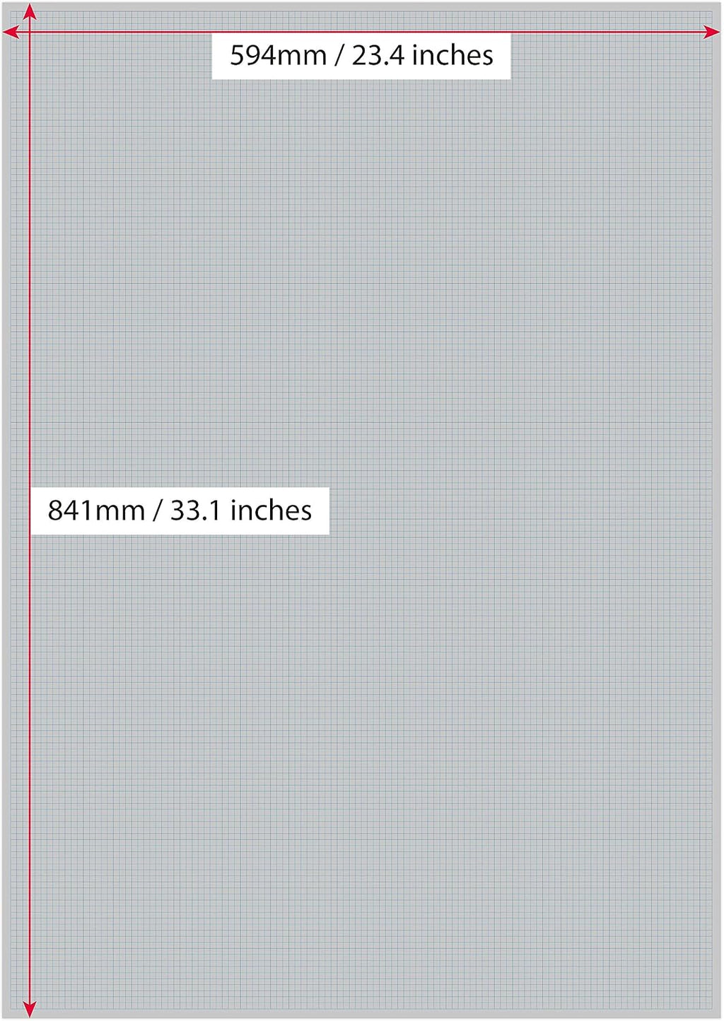 The Worcestershire Stationery Company Vizsla A1 Graph Paper Pad