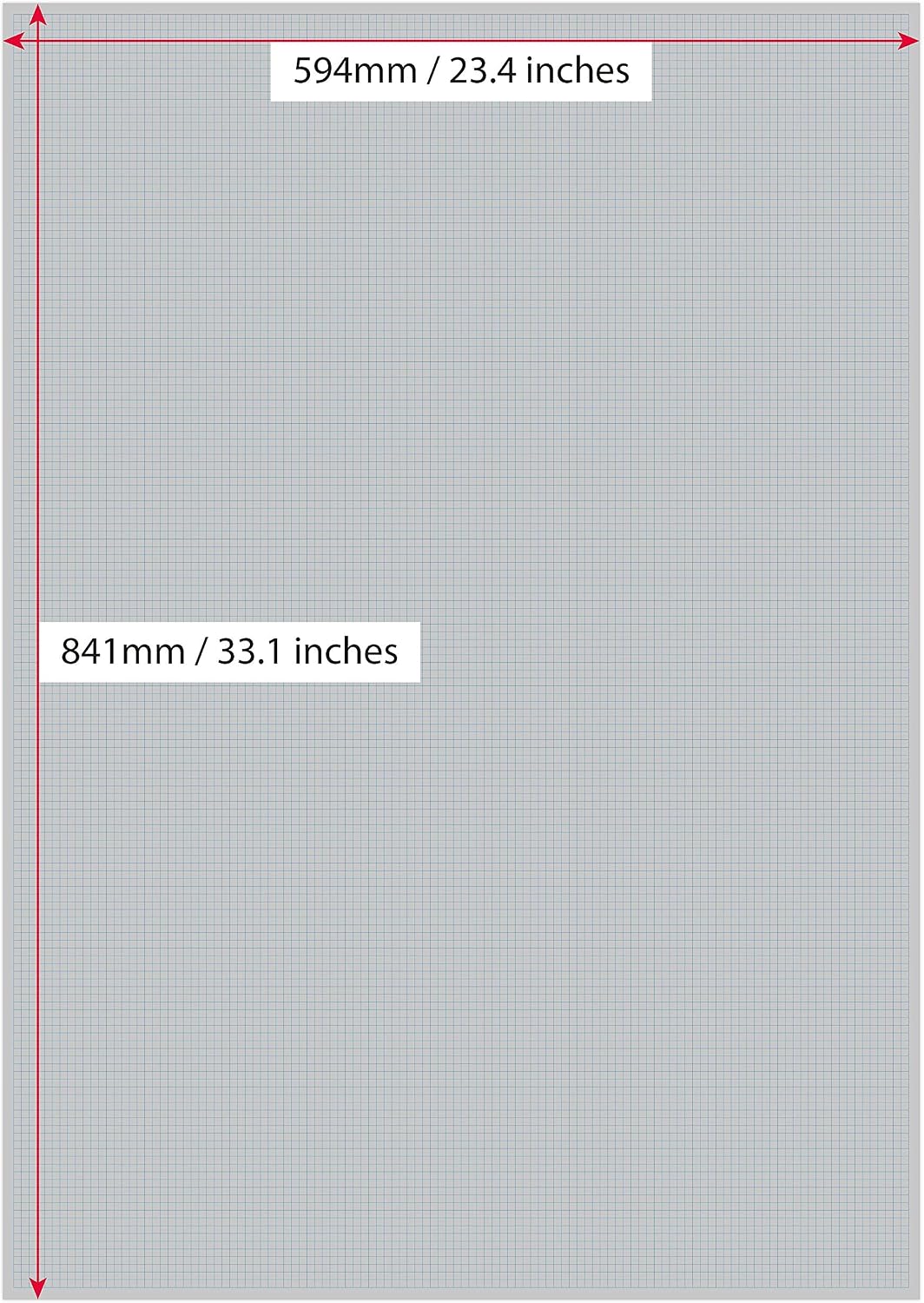 The Worcestershire Stationery Company Vizsla A1 Graph Paper Pad